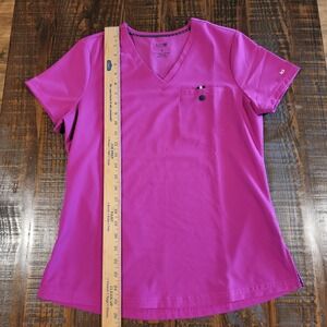 Koi Next Gen Scrub Top Pink Size Small Women's Pocket New Without Tags